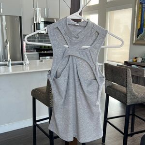 super down cut out tank top too small never worn